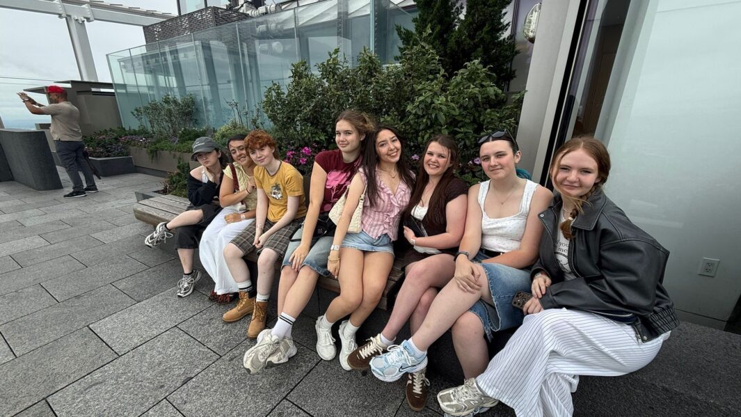 A group of students in New York