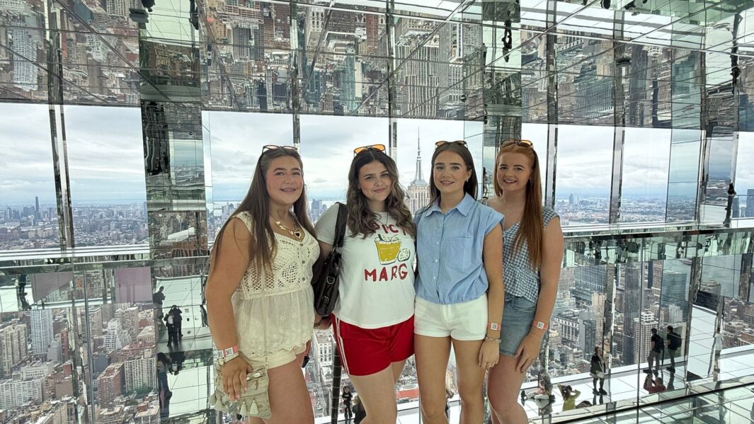 A group of female students in New York